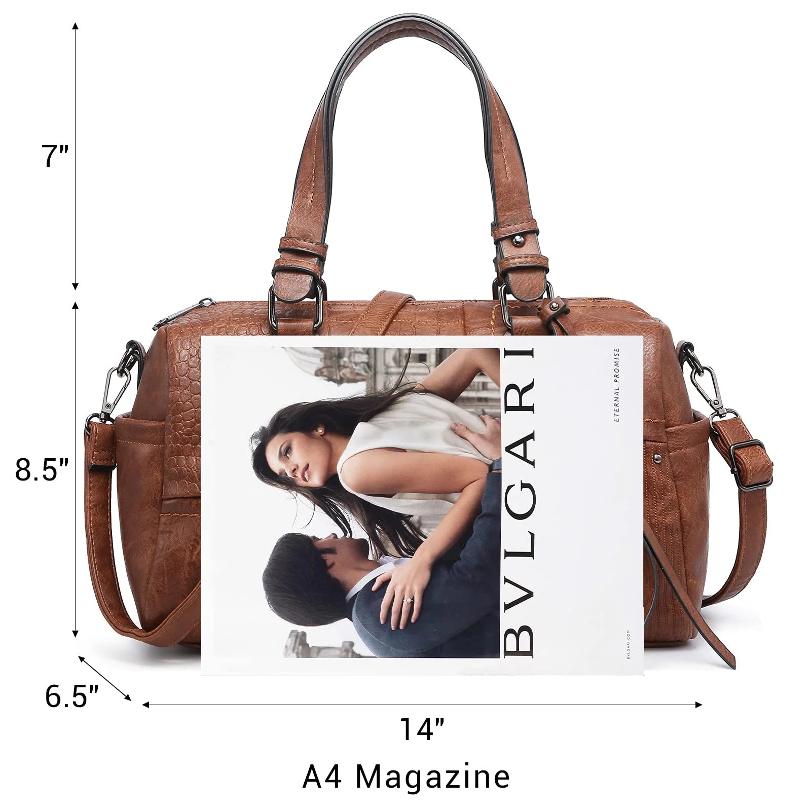 Women Soft Vegan Leather Barrel Bags Large Top Handle Totes Satchel Handbags Shoulder Purse