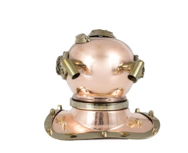 Mini 6" Premium Brass & Copper Mark V Diving Helmet - Perfectly Handcrafted.