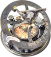 Nautical Sundial Compass in Rosewood Case – Vintage Gift for Explorers