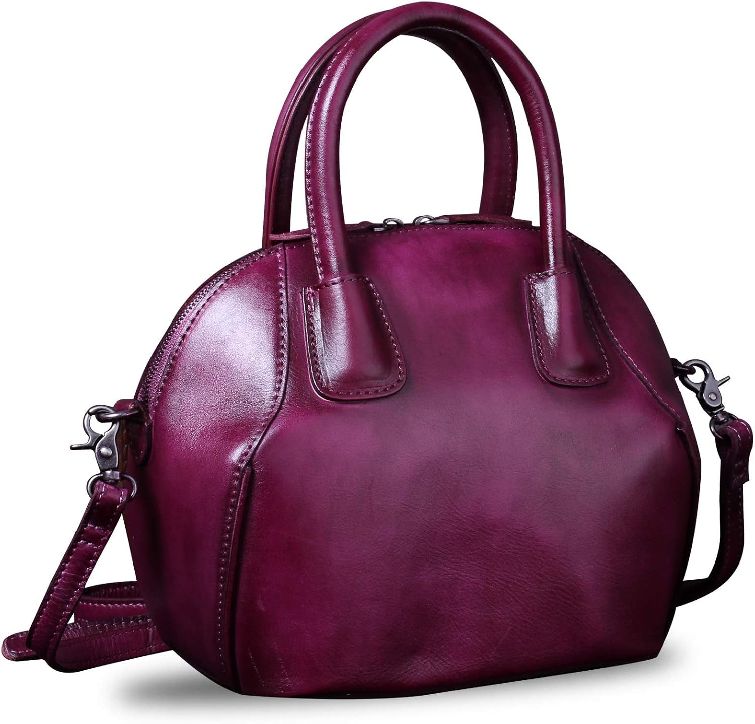 Genuine Leather Handbags for Women Top Handle Satchel Purses Ladies Shoulder Bag Handmade Vintage Crossbody Bag