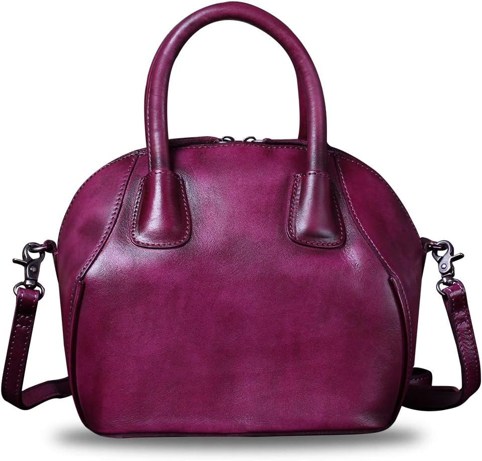 Genuine Leather Handbags for Women Top Handle Satchel Purses Ladies Shoulder Bag Handmade Vintage Crossbody Bag
