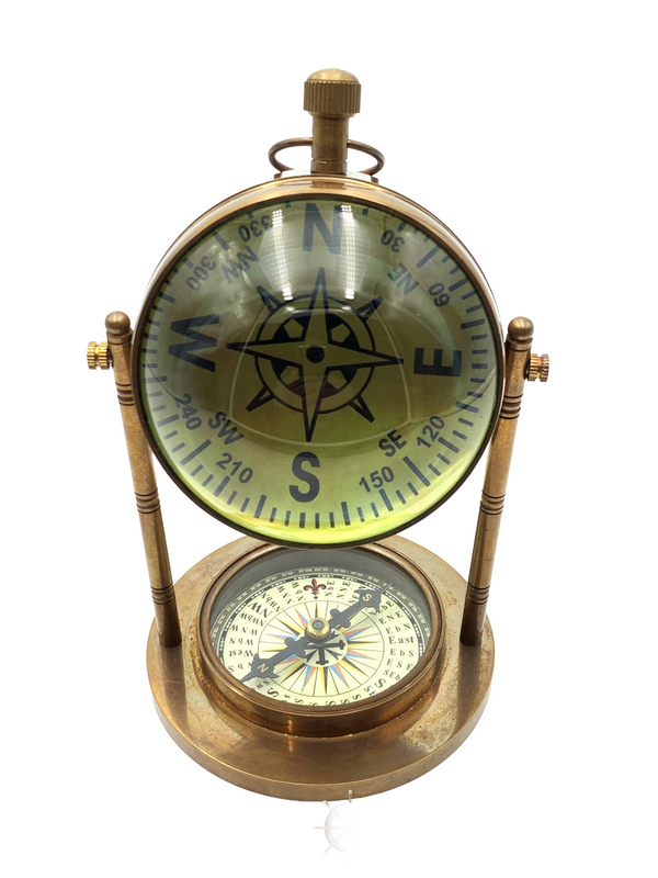 Victorian Model London 1876 Brass Desk Clock