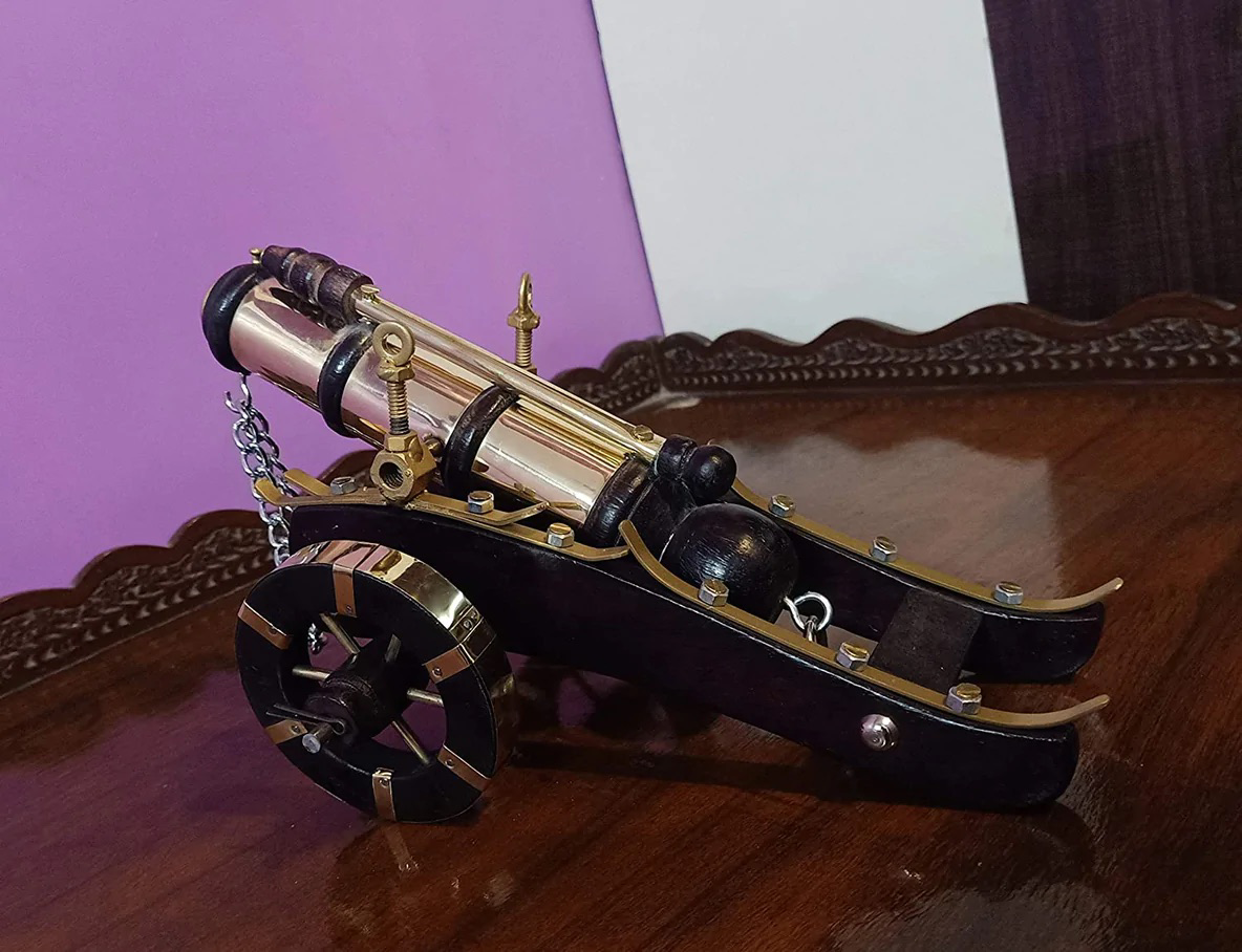 Handcrafted Wooden Cannon