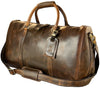 Leather Duffle Bag for Men Travel Gym Sports Carry on Luggage Duffel Bag Overnight Weekender Gift by