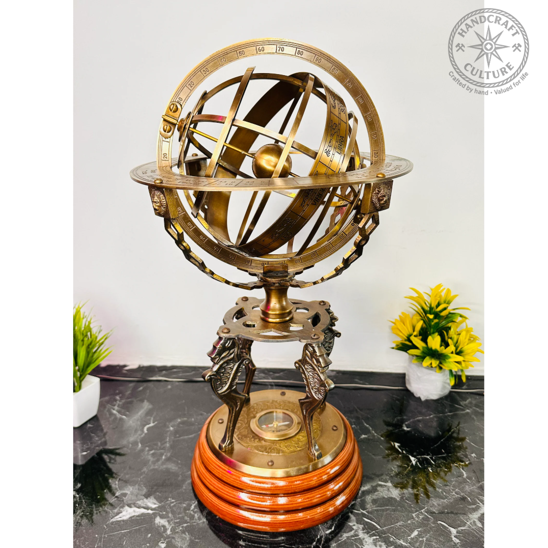 Large Brass Armillary Sphere 18