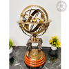 Large Brass Armillary Sphere 18" with Compass – Antique Nautical Globe & Astrolabe Decor
