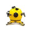 Mark V, 18" Yellow Deep Sea Diving Helmet - Handcrafted Nautical Display Piece