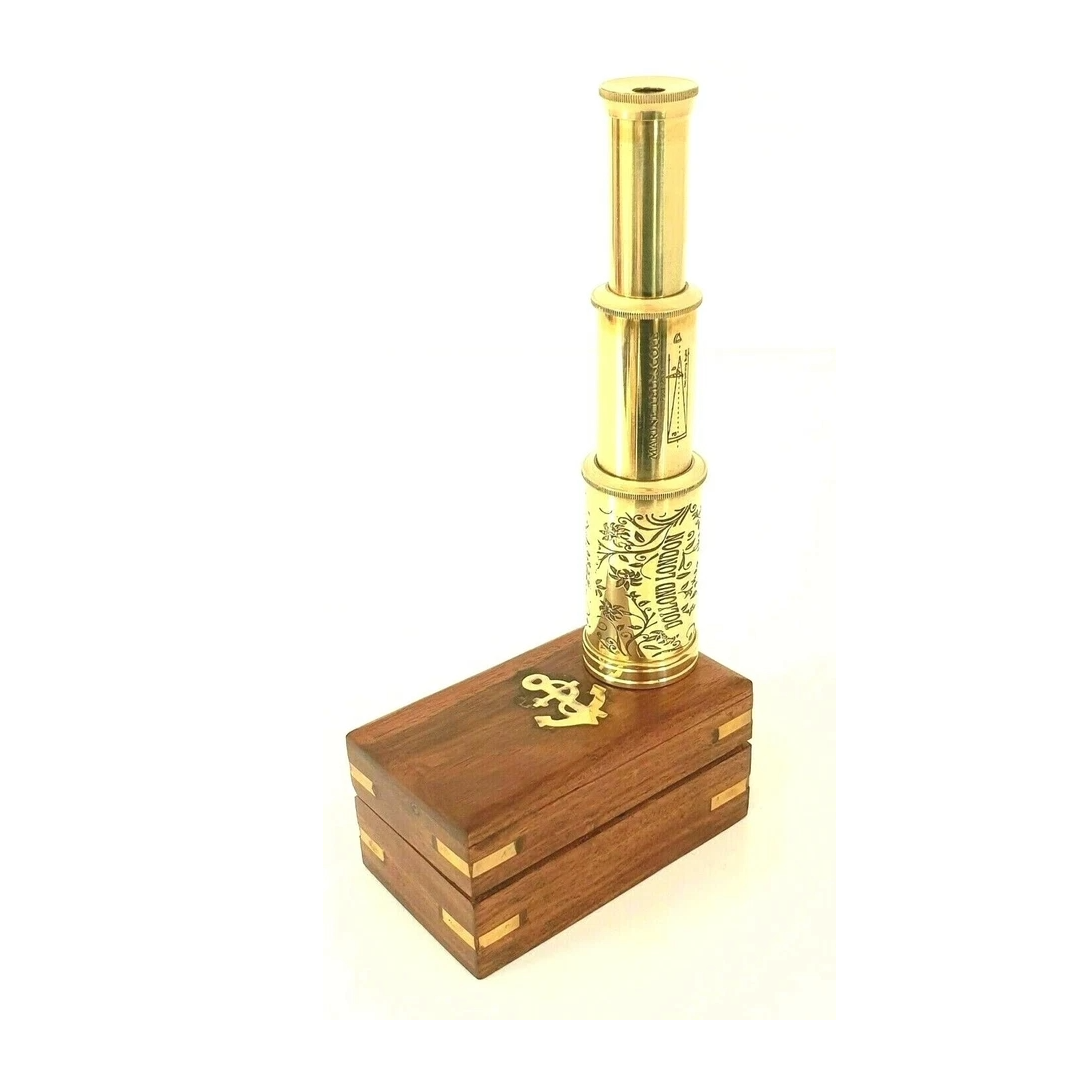 Dolland 1920 Nautical Telescope 6 inch - Wooden Box