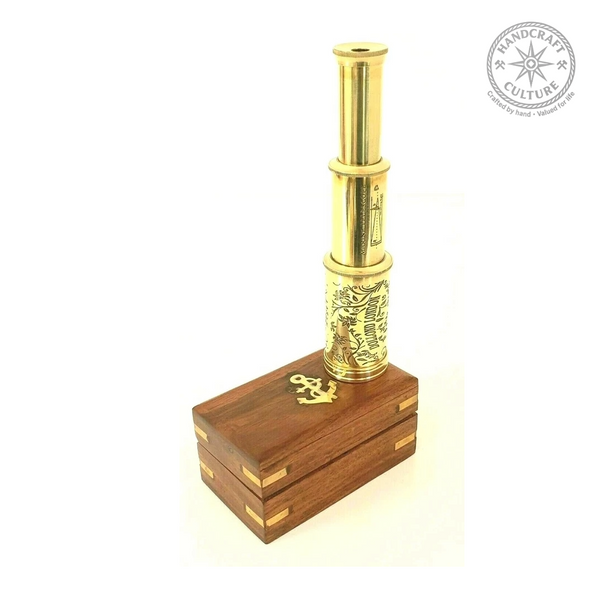 Dolland 1920 Nautical Telescope 6 inch - Wooden Box