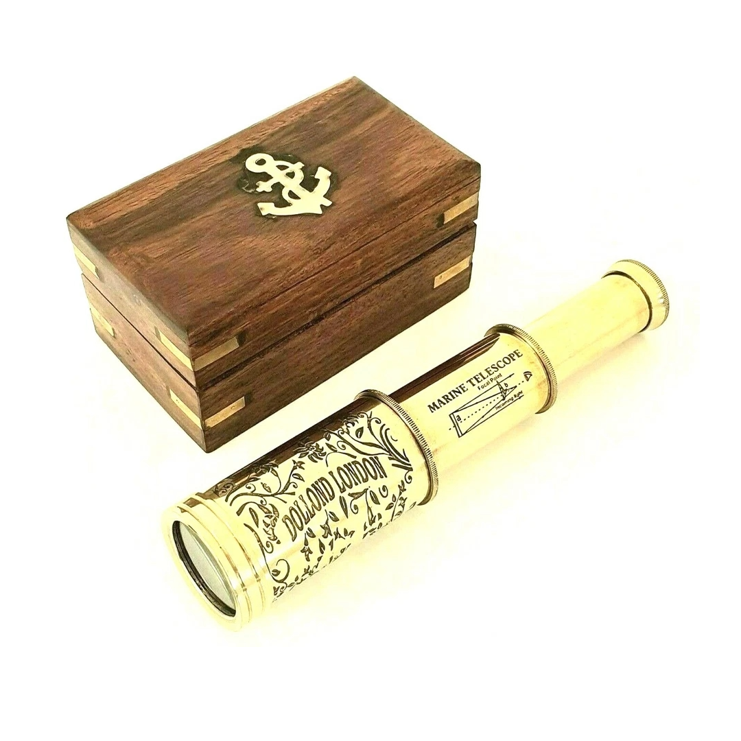 Dolland 1920 Nautical Telescope 6 inch - Wooden Box