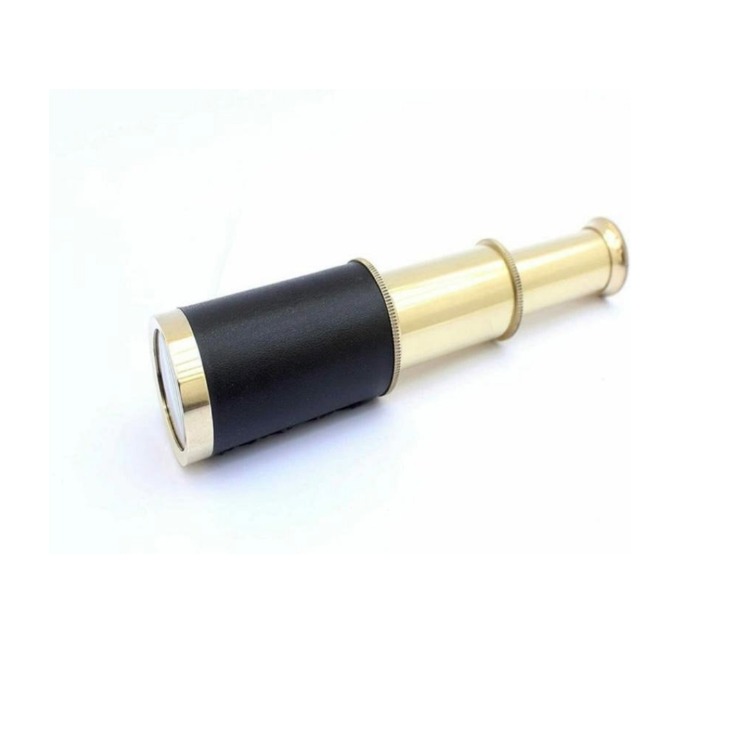 Vintage model Brass Pocket Telescope With Wooden Box