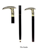 Handmade Spiral Rope Style Victorian Handcrafted Head Brass Walking Sticks.