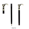 Handmade Spiral Rope Style Victorian Handcrafted Head Brass Walking Sticks.