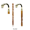 Handmade Spiral Rope Style Victorian Handcrafted Head Brass Walking Sticks.