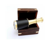 Vintage model Brass Pocket Telescope With Wooden Box
