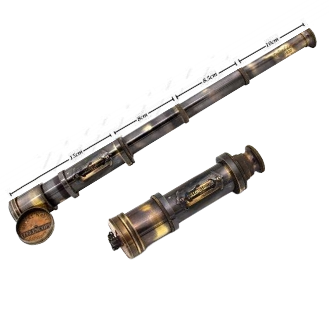 Pirate Brass Telescope with Leather bag