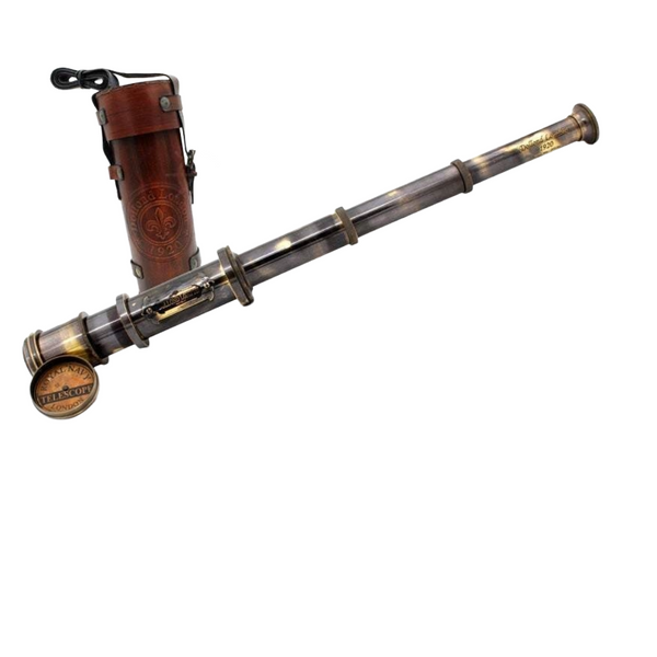 Pirate Brass Telescope with Leather bag