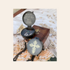 PERSONALIZED CHAIN COMPASS - CUSTOMIZABLE ENGRAVING GIFT WITH BAG