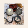 PERSONALIZED CHAIN COMPASS - CUSTOMIZABLE ENGRAVING GIFT WITH BAG