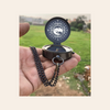 PERSONALIZED CHAIN COMPASS - CUSTOMIZABLE ENGRAVING GIFT WITH BAG