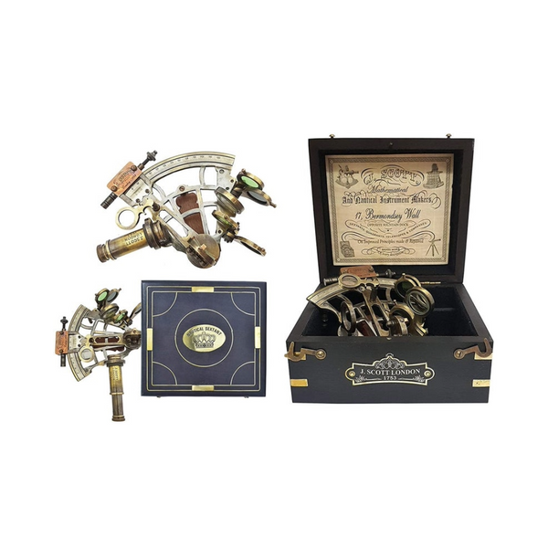 Functional Maritime Sextant – Antique Brass Replica for Collectors & Explorers