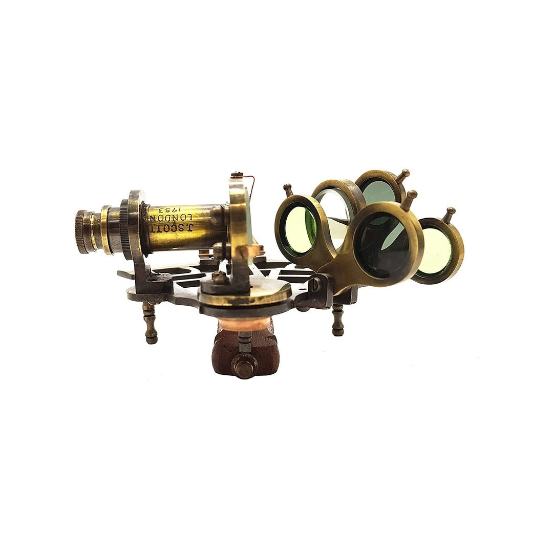 Functional Maritime Sextant – Antique Brass Replica for Collectors & Explorers