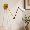 Stilnovo Diabolo Wall Sconce - Handmade Brass Mid Century Modern Adjustable Lamp