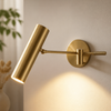 Handmade Brass Swing Arm Wall Light, Modern Sconce, Stillnovo Style