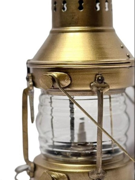 Antique Finish Nautical Ship Lantern Lamp, Maritime Charm for Your Home or Boat