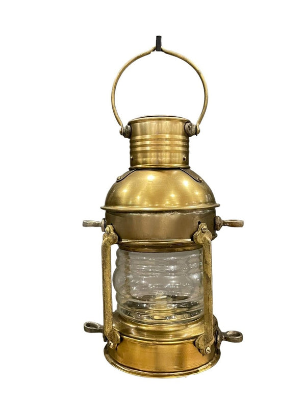 Antique Finish Nautical Ship Lantern Lamp, Maritime Charm for Your Home or Boat