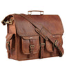 Leather Briefcase Laptop Bag 18 Inch Handmade Messenger Bags Best Satchel by KPL