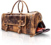 Genuine Leather Travel Duffel Bag