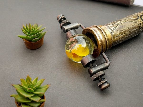 Marble Kaleidoscope With Leather Case - Discover Endless Patterns with Premium Quality Victorian Classic Kaleidoscope