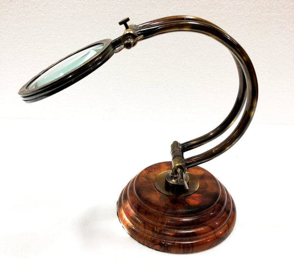 Henry Hughe's Glass Vintage Model Nautical Table Decor Magnifier- Handcraft Culture