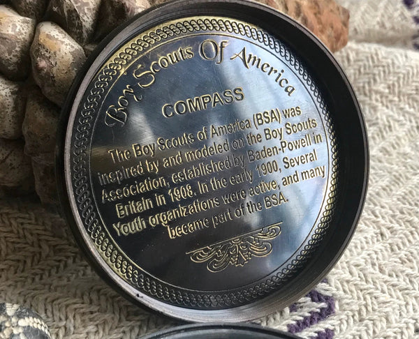 Handcrafted Boy Scouts Compass