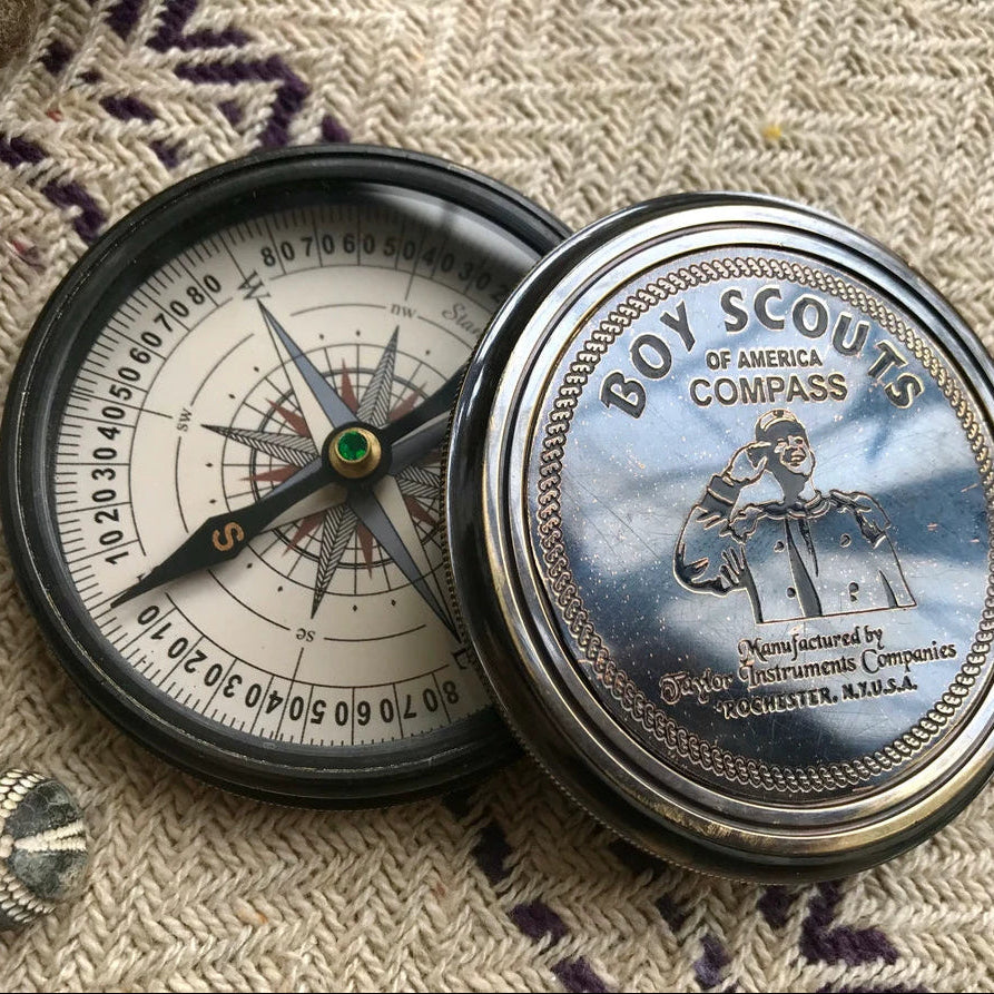 Handcrafted Boy Scouts Compass