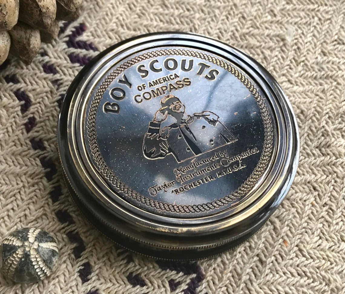 Handcrafted Boy Scouts Compass