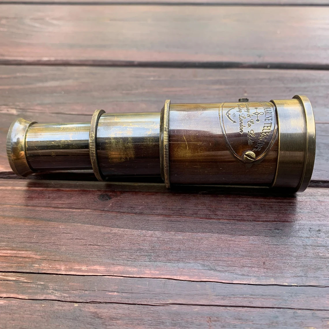 Antique model  Victorian Marine Telescope with Wooden box- Handcraft Culture