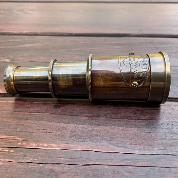 Antique model  Victorian Marine Telescope with Wooden box- Handcraft Culture