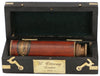 Antique Royal navy LONDON 1915 Model Brass Telescope with Wooden Box Vintage Maritime Collapsing Spyglass