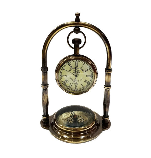 Victorian Antique Model Nautical Maritime Ship Desk Clock