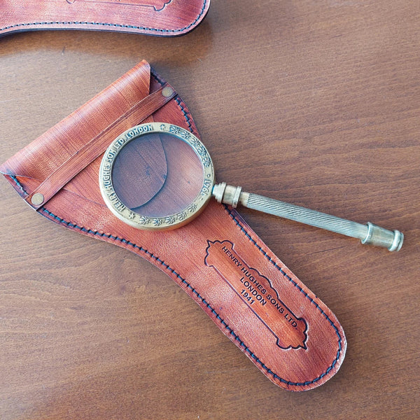 Henry Hughes's Magnifying Glass with leather bag