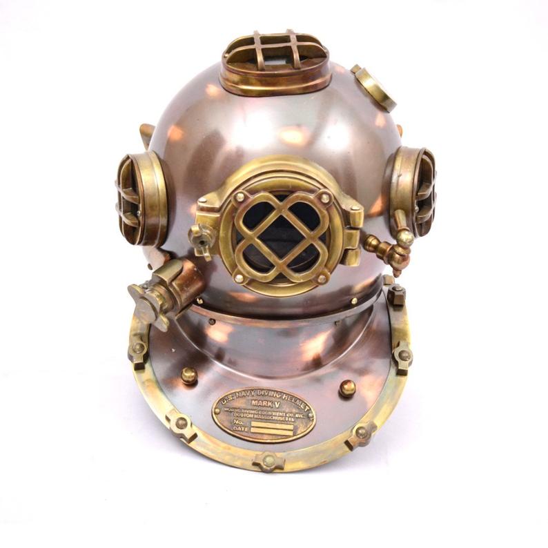 USA Mark V Marine Divers Antique Model Helmet
