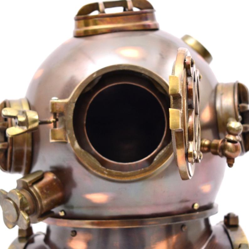 USA Mark V Marine Divers Antique Model Helmet