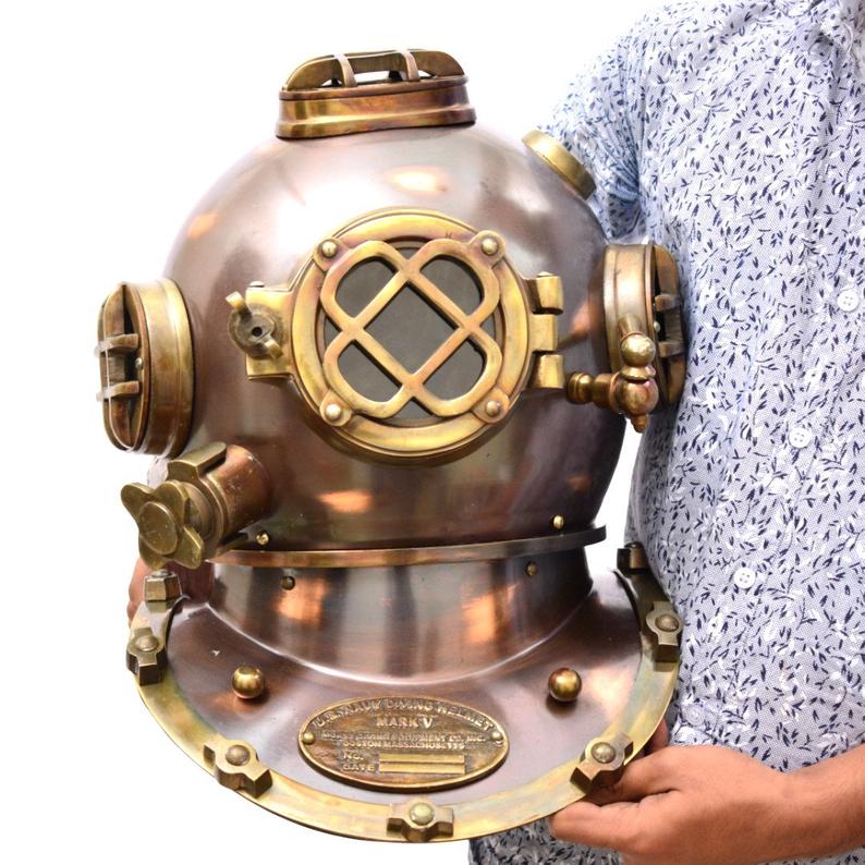 USA Mark V Marine Divers Antique Model Helmet