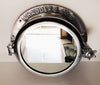 Stunning Porthole Mirror Silver Nickel Aluminum - Scott's New Collection
