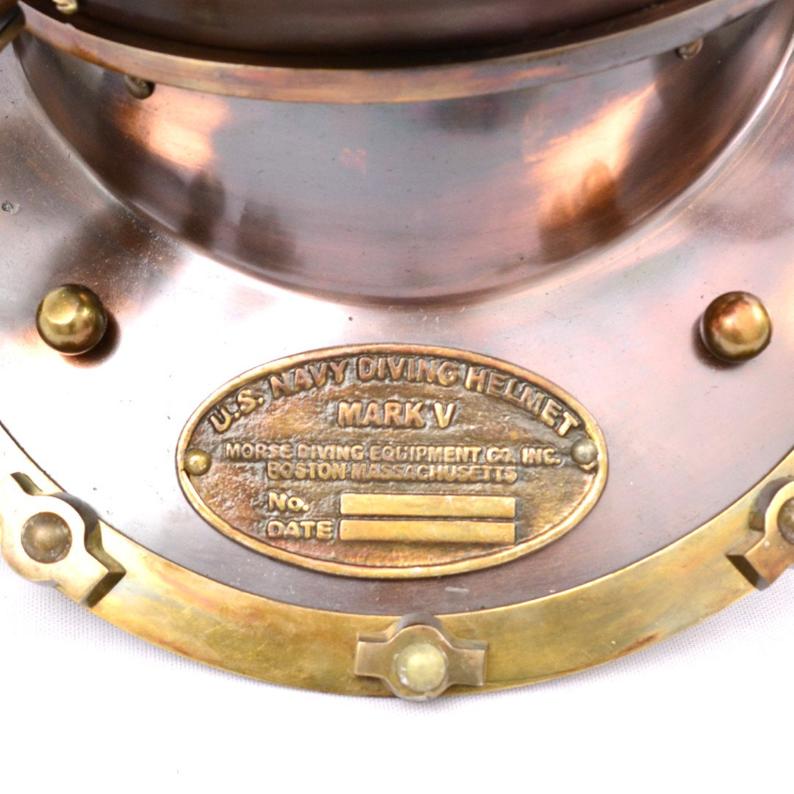 USA Mark V Marine Divers Antique Model Helmet