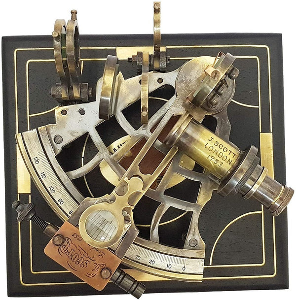 Functional Maritime Sextant – Antique Brass Replica for Collectors & Explorers