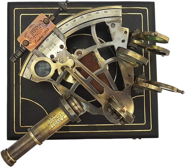 Functional Maritime Sextant – Antique Brass Replica for Collectors & Explorers