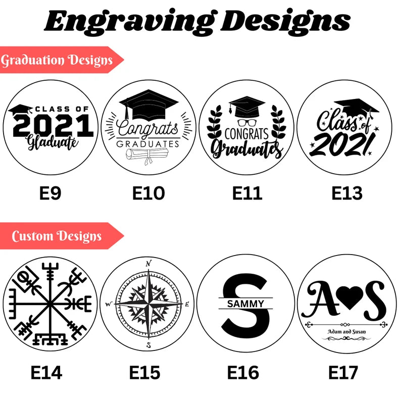 SILVER COMPASS PERSONALIZED - CUSTOMIZABLE ENGRAVING  GIFT